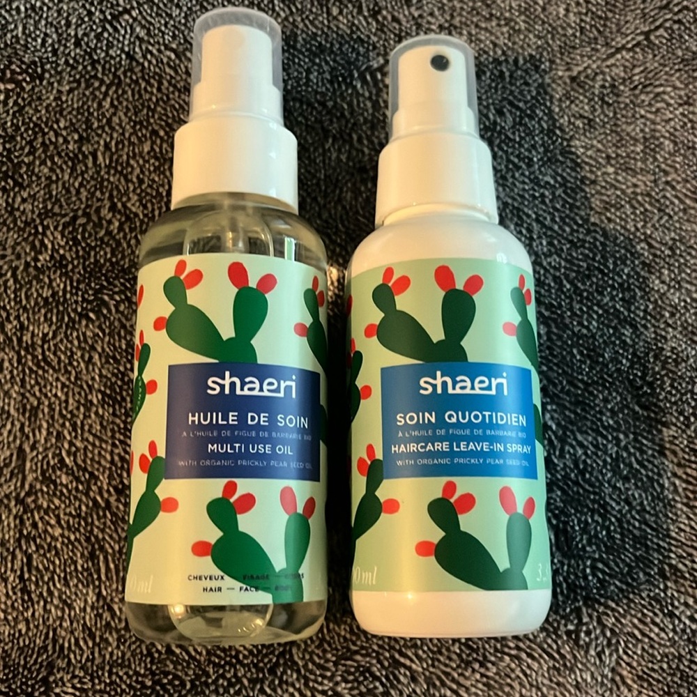 Shaeri hair care kit- multi use oil and leave-in spray with organic oil